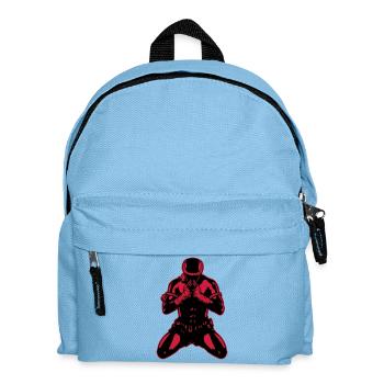 muay_thai_fighter04b - Kids' Backpack - light blue - Front