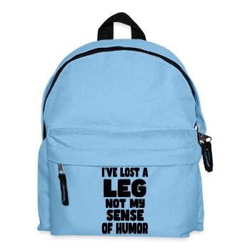 Ich habe ein Bein verloren, nicht meinen Humor* - Kinder Rucksack - Hellblau - Vorne