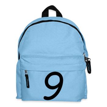 9 - Kinder Rucksack - Hellblau - Vorne