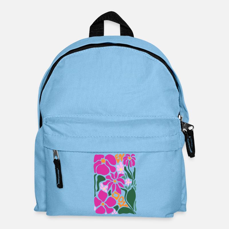 Positivity Flowers - Enjoy - Kids' Backpack - light blue