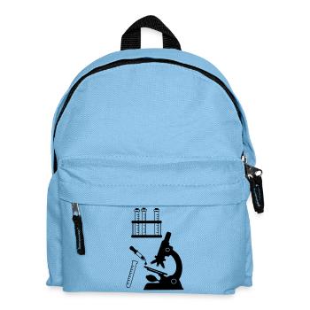 Microscope Laboratory Research - Kids' Backpack - light blue - Front