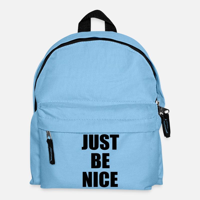 Just be nice - Kinder Rucksack - Hellblau