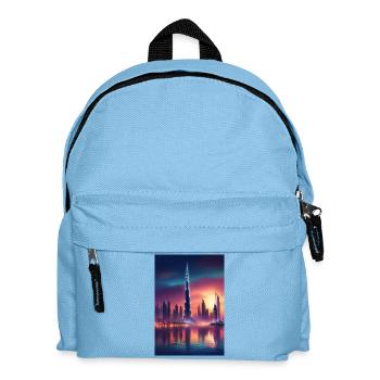 Sonnenuntergang in Dubai - Kinder Rucksack - Hellblau - Vorne