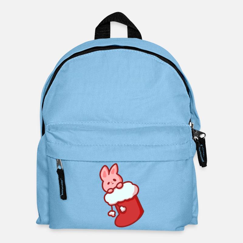 Christmas Bunny - Kinder Rucksack - Hellblau