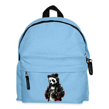 SSW29 Disko Panda - Kinder Rucksack - Hellblau - Vorne