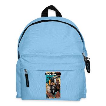 Schwalbe Tuning (yellow / rust) // Illustration - Kids' Backpack - light blue - Front