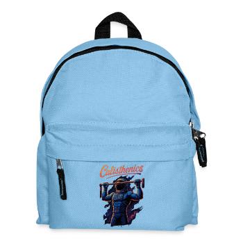 Calisthenics Astronaut Pull-ups Pull-Up Gift - Kids' Backpack - light blue - Front
