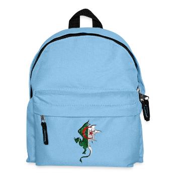 Algeria Flag - Algeria - Dragon Silhouette - Kids' Backpack - light blue - Front