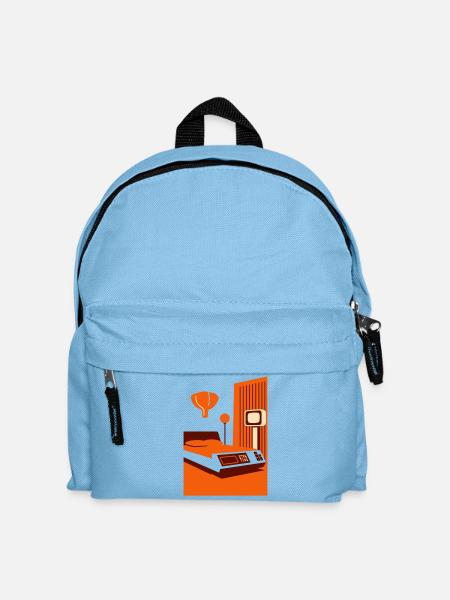 Spaceage Bedroom II - Kinder Rucksack - Hellblau