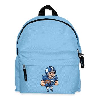 American football player with ball - Kids' Backpack - light blue - Front