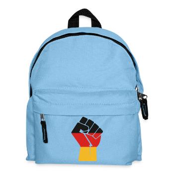 Flaggenfaust Kraft der Einheit - Kinder Rucksack - Hellblau - Vorne