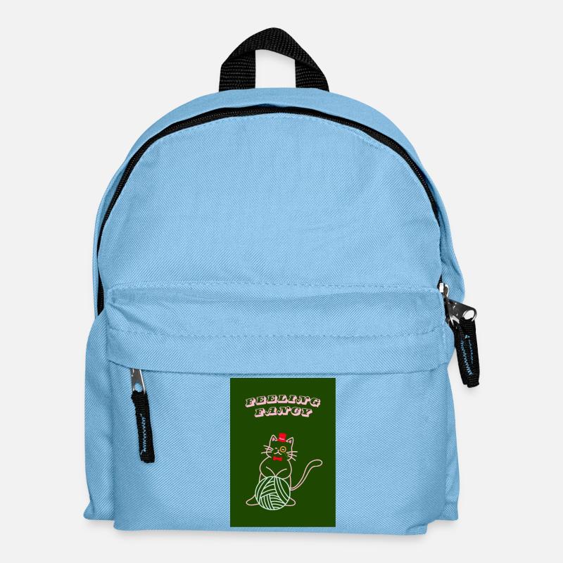 Katze fühlt sich schick an - Kinder Rucksack - Hellblau