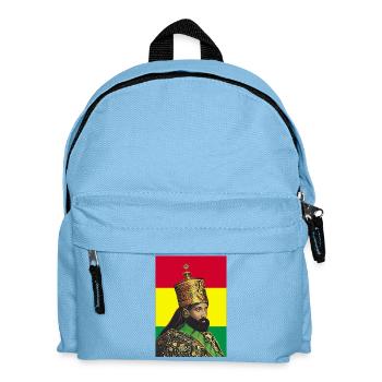 Haile Selassie I Jah Rastafari Rasta Reggae Roots - Kids' Backpack - light blue - Front