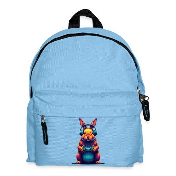 Kaninchen Spiele Tier Videospiele Lustiges - Kinder Rucksack - Hellblau - Vorne