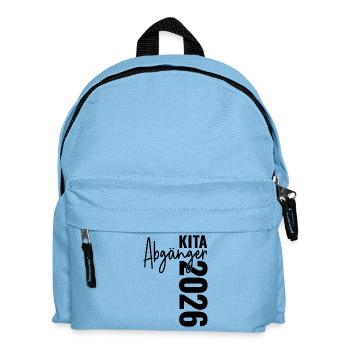 Kita Abgänger 2026 - Kinder Rucksack - Hellblau - Vorne