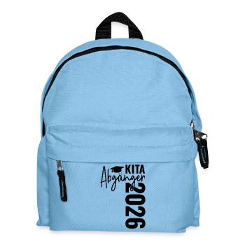 Kita Abgänger 2026 - Kinder Rucksack - Hellblau - Vorne
