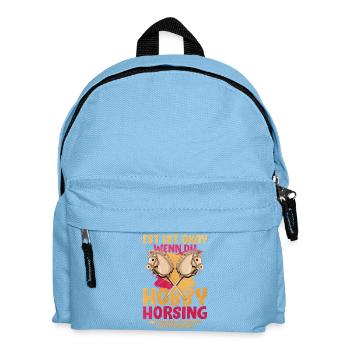 Hobby Horsing Duo Pop Art - Kids' Backpack - light blue - Front