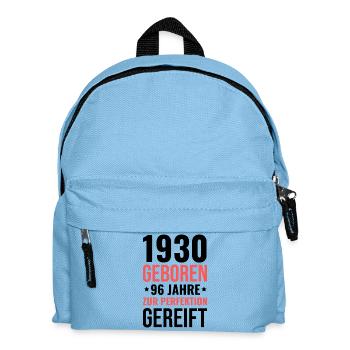 Born in 1930 – Matured to perfection - Kids' Backpack - light blue - Front