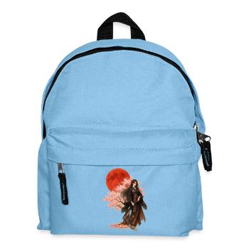 Beautiful Warrior | Oriental Japanese Art - Kids' Backpack - light blue - Front