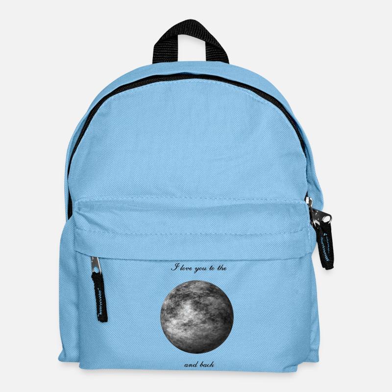 Moon love to the moon and back - Kids' Backpack - light blue