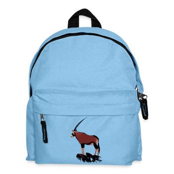 Oryx on rocks - Kids' Backpack - light blue - Front