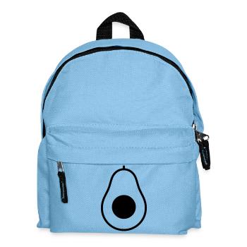 Avocado Hälfte Kern Icon - Kinder Rucksack - Hellblau - Vorne