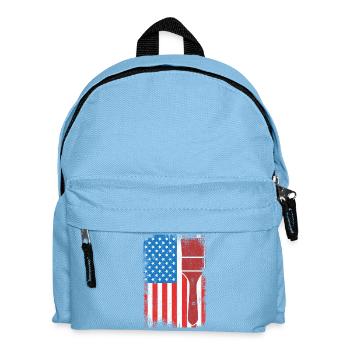 US Patriotischer Maler - Kinder Rucksack - Hellblau - Vorne