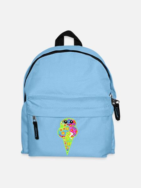 Retro Eis Vintage Kinder Kind 60er  - Kids' Backpack - light blue