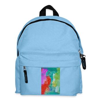 Art is my jam - Kids' Backpack - light blue - Front