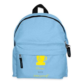 TEA-RIFFIC (Yellow + Grey) - Kids' Backpack - light blue - Front