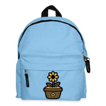 Sunflower Pot Plant Mom Garden Florist - Kids' Backpack - light blue - Front