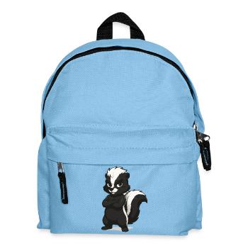Confident Skunk Mascot - Kids' Backpack - light blue - Front