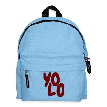 YoLo Saying - Design Y2K streetwear universitaire - Sac à dos Enfant - bleu clair - Devant