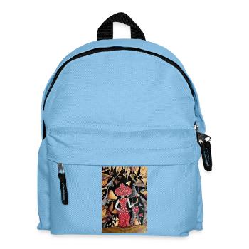 Mushroom Lady - Kinder Rucksack - Hellblau - Vorne