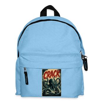 Vintage CRACK Kraken - Kids' Backpack - light blue - Front