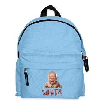 What?! - Kids' Backpack - light blue - Front