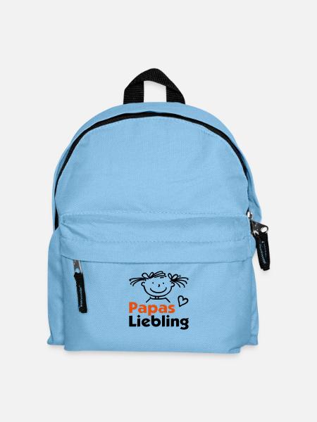 Papas Liebling mit Herz - Kinder Rucksack - Hellblau