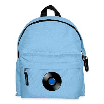 Schallplatte - Kinder Rucksack - Hellblau - Vorne