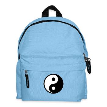 Ying Yang Symbol - Kinder Rucksack - Hellblau - Vorne
