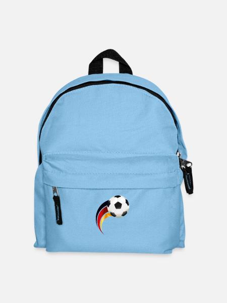 Fussball Deutschland - Kinder Rucksack - Hellblau
