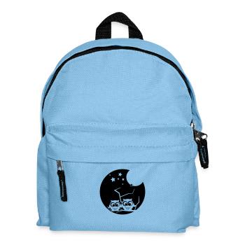 2 verträumte eulen - Kinder Rucksack - Hellblau - Vorne