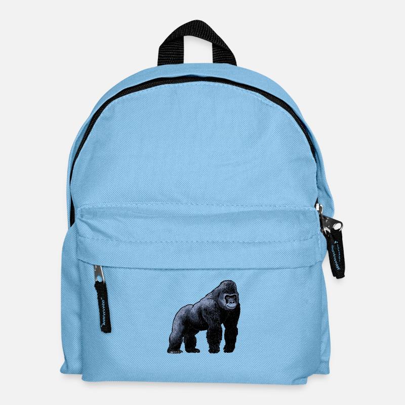 Gorille / Gorilla 02 - Sac à dos Enfant - bleu clair