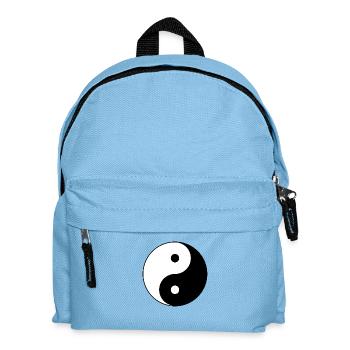 Yin Yang Symbol - Kinder Rucksack - Hellblau - Vorne