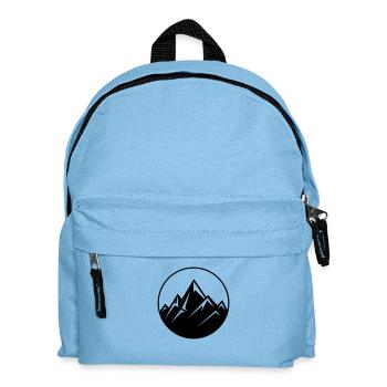mountain rocks icon - Kinder Rucksack - Hellblau - Vorne