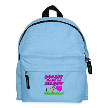 Donkey - Kids' Backpack - light blue - Front