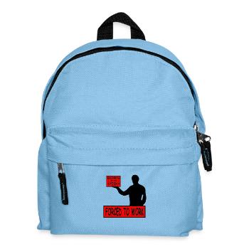 Angeln - Kinder Rucksack - Hellblau - Vorne