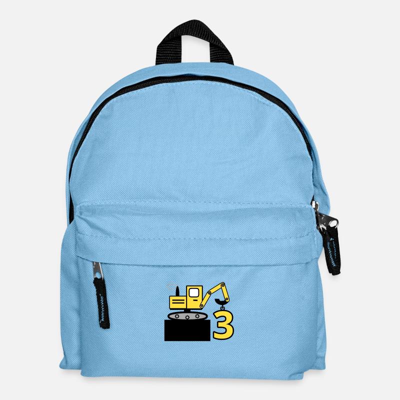 Bagger - Kinder Rucksack - Hellblau