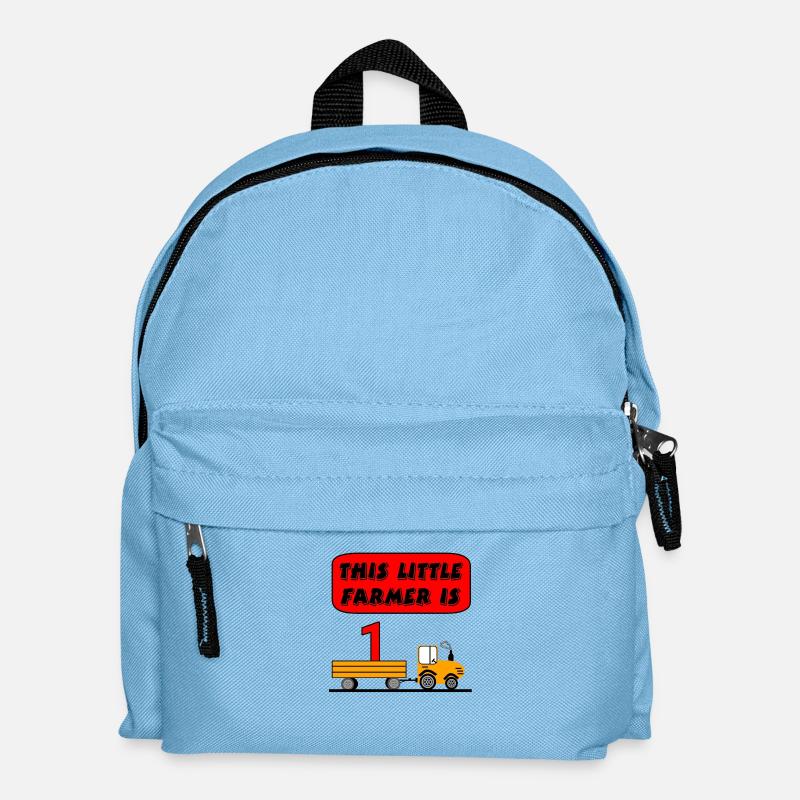 Traktor - Kinder Rucksack - Hellblau