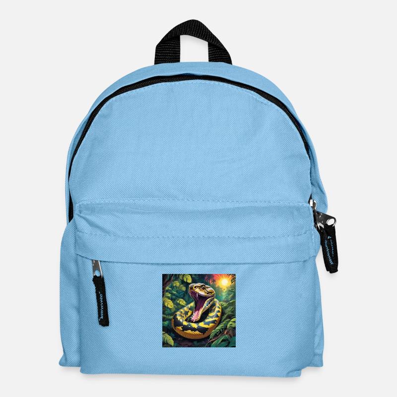 Python Schlange - Kinder Rucksack - Hellblau