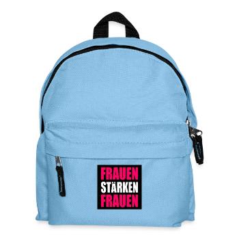 frauen stärken frauen - Kinder Rucksack - Hellblau - Vorne